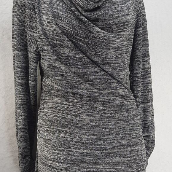Sophie Max‎ Sweater Dress Womens X-Large Lightweight Black Grey Silver NWT - Picture 5 of 14